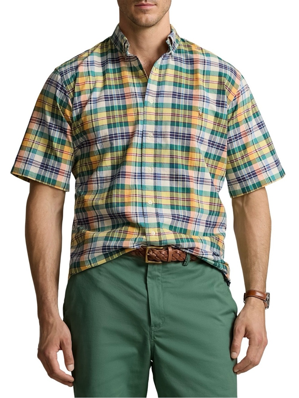 POLO RALPH LAUREN Plaid Oxford Sport Shirt